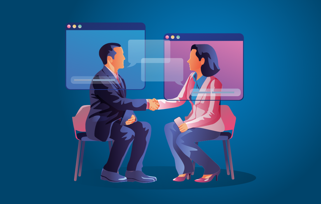 One one One Meeting - people speak face to face